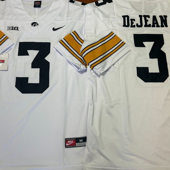 Nike IOWA HAWKEYES COOPER DeJEAN Men's JERSEY Sz M,L,XL,2XL,3XL NWT EAGLES - Picture 1 of 5